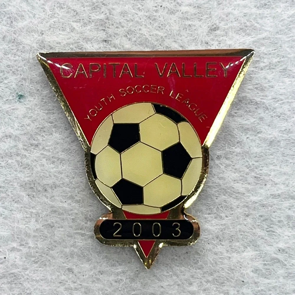 🔮 5/$25 Vintage Capital Valley‎ Youth Soccer League 2003 Pin